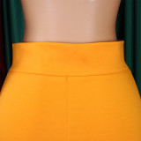 Fashion hip sexy slim zipper large size half-body skirt