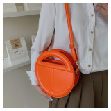women's one shoulder handbag embossed letter messenger bag