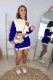 Long-sleeved baseball jersey jacket sports casual short skirt two-piece fashion suit