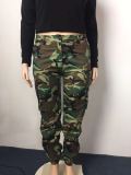 Street casual heavy camouflage print large size pants