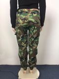 Street casual heavy camouflage print large size pants