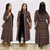 Plus size women's print thickened lips leopard print nichrome coat coat