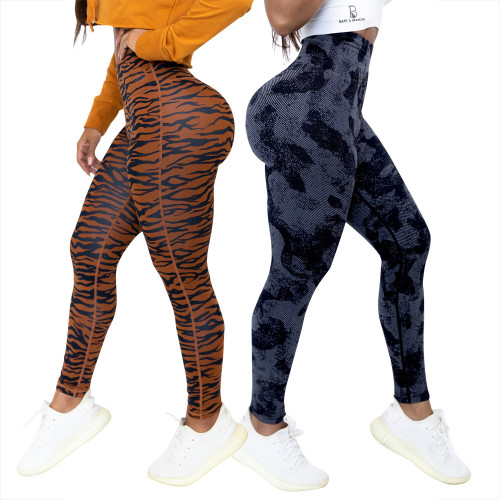 Fashion casual sports home printing yoga pants sweatpants