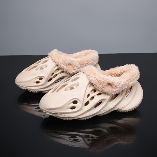 Couple men and women outdoor wear thick bottom package head cotton shoes children's shoes[removable fur cover convenient cleaning]