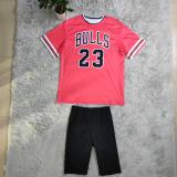 Bulls 23 jersey set ladies loose casual basketball uniform