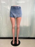 Casual stretch shorts fashion front and back wear versatile jeans shorts work pants
