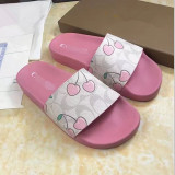 New fashion outwear cherry print letters lightweight non-slip slippers