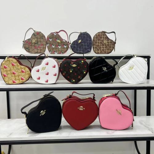 Fashion Classic Logo Heart Bag Old Flower Color Handbag Shoulder Bag