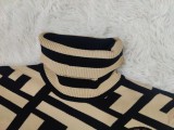 Lapel Sleeve Irregular Sweater Top