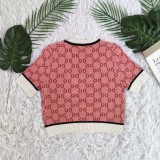 2024 Knit New Explosive Knit Sweater Fashion Crew Neck Top