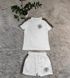 Summer new fashion casual short-sleeved shorts suit