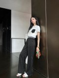 Small size women's high quality 2024 summer fashion temperament trend light luxury two-piece set