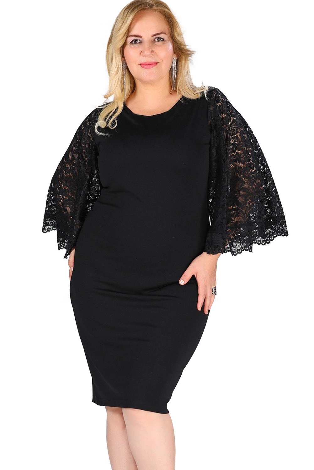 flutter sleeve plus size