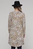 Leopard Print Long Cardigan