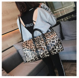 Brown Leopard Weekender Bag MOQ 3PCS