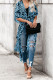 Blue Printed Duster Kimono