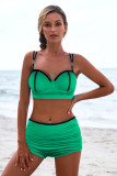 Green Push Up Full Cup High Waist Bikini