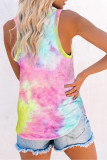Multicolor Tie-dye Knit Tank