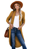 Brown Cashmere Blend Convertible Cardigan