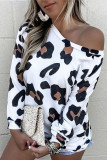 White Leopard Long Sleeve Top