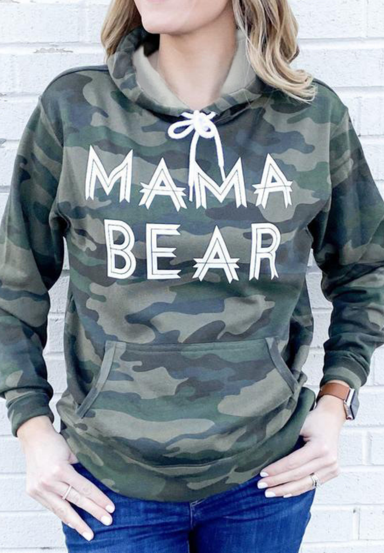 mama bear camo sweatshirt