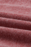 Gray Cowl Neck Stripe Splice Casual Long Sleeve Top