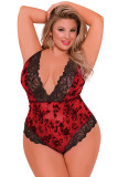 Plus Size Promise Red Lace Teddy