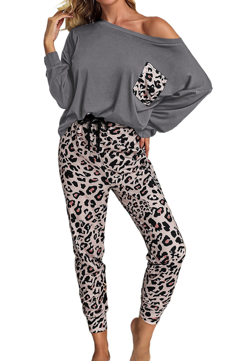 gray loungewear set