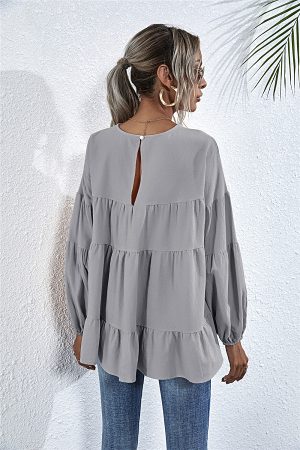 puff sleeve ruffle