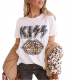 KISS Leopard Lip T-shirt