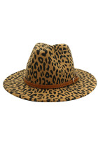 Camel Leopard Jazz Hat MOQ3pcs