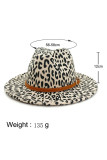 White Leopard Jazz Hat MOQ 3pcs