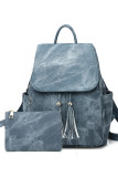 Blue Tassel Large Capacity Backpack MOQ 3PCS