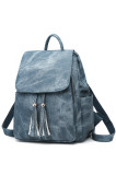 Blue Tassel Large Capacity Backpack MOQ 3PCS