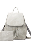 Gray Tassel Large Capacity Backpack MOQ 3PCS