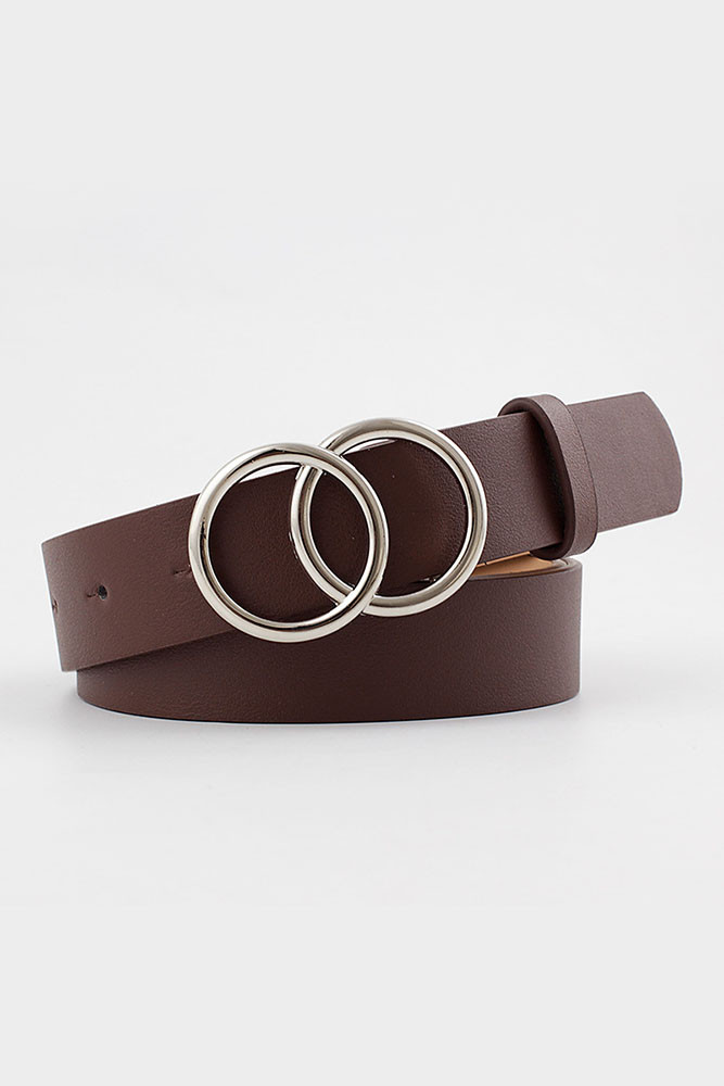 Us 5 Coffee Sliver Double O Ring Belt Www Unishe Com Us 5 Coffee Sliver Double O Ring Belt Www Unishe Com
