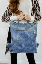 Blue Front Pockets Backpack MOQ 3PCS