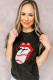 Tongue Print Graphic Tees for Women UNISHE Wholesale Short Sleeve T shirts Top