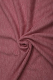 Pink V-Neck Long Sleeve Top