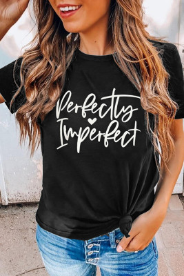 I m Perfect Print Graphic Tees for Women UNISHE Wholesale Short Sleeve T shirts Top
