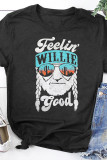 Feelin' Willie Good Print Graphic Tees for Women UNISHE Wholesale Short Sleeve T shirts Top