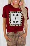 Rise&Slay Print Graphic Tees for Women UNISHE Wholesale Short Sleeve T shirts Top
