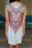 Aztec Print Boho Dress