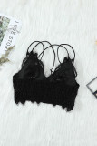 Black Lace Bralette with Lining
