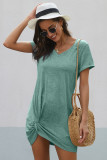 Green The Triblend Side Knot Dress