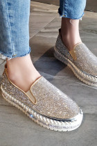Rhinestone Slip-On Shoes