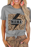 Mama Print Graphic Tees for Women UNISHE Wholesale Short Sleeve T shirts Top