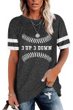 3 UP 3 Down Letter Print Graphic Tees for Women UNISHE Wholesale Short Sleeve T shirts Top