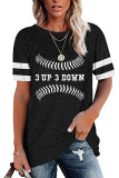 3 UP 3 Down Letter Print Graphic Tees for Women UNISHE Wholesale Short Sleeve T shirts Top