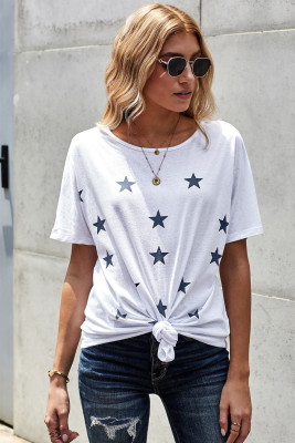 Star Print Short Sleeve T-shirt
